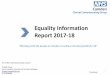 Equality Information Report 2017-18 · 1 Equality Information Report 2017-18 For further information please contact: Emdad Haque Senior Equality, Diversity and Inclusion Manager Emdad.Haque@nhs.net