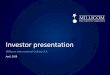 Investor presentation - Millicom · This presentation may contain certain “forward-looking statements” with respect to Millicom’s expectations and plans, strategy, management’s