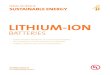 LITHIUM-ION€¦ · • THERMAL ANALYSIS OF LITHIUM-ION BATTERIES NEW SCIENCE SUSTAINABLE ENERGY JOURNAL ISSUE IV UL.COM/NEWSCIENCE LITHIUM-ION BATTERIES. 2345678327395NENW SC IBATACARHL