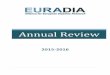Annual Review - Euradia€¦ · EURADIA Summer 2016 Meeting Sustainable Innovation in Diabetes Research: How Europe can Rise to the Challenge. 13 July 2016, Brussels, Belgium The