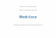 Medi-Corp Dashboard Documentation Manual · 3 Introduction This site is a web based portal into the Medi-Corp billing and appointment scheduling systems. To get to the website, enter
