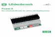 by Lenz Elektronik GmbH Power 8 - Uhlenbrock | Home...2.4 Anschluss an die Zentrale über den Märklin Booster-Anschluss 10 2.5 Anschluss weiterer Booster 10 2.6 Anschluss einer Zentrale