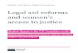 Legal aid reforms and women’s access to justicetbinternet.ohchr.org/Treaties/CEDAW/Shared Documents/GBR... · 2016-03-24 · Legal aid reforms and women’s access to justice: Equality