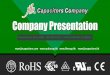 Company PresentationCompany PresentationCompany PresentationCompany Presentation Manufacturer Since 1980 , ISO 9001:2015 , RoHS & REACH Compliant    www 