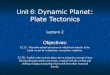 Unit 6: Dynamic Planet: Plate Tectonics - Ann Arbor Earth ...annarborearthscience.weebly.com/uploads/1/3/9/7/13972856/u6s2.pdf · Unit 6: Dynamic Planet: Plate Tectonics Lecture 2