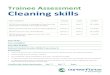 Trainee Assessment Cleaning skills - Careerforce Assessment...Trainee Assessment Cleaning skills Unit standards Version Level Credits 28350 Demonstrate knowledge of key cleaning equipment