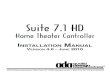 Suite 7.1 HD - ADAada.net/pdfs/Suite-7.1_HD_Manual_v4.pdf · 602-610 Mamaroneck Avenue, White Plains, NY, 10605, , 1-800-HD-AUDIO, Fax (914) 946-9620 Suite 7.1 HD Home Theater Controller
