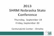 2013 SHRM Nebraska State Conferencenahra.shrm.org/sites/nahra.shrm.org/files/2013 In An HR Minute.pdf · in the world and our workplaces and marketplaces reflect this reality. businesses