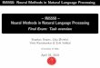IN5550 Neural Methods in Natural Language Processing [1ex ... · systems in the *SEM 2012 shared task on Negation Resolution. The system and the original negation annotations have