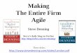 Making The Entire Firm Agile - stevedenning · Making The Entire Firm Agile Steve Denning Steve’s daily blog on Forbes ... “raving fans” Is “customer delight” a serious