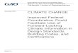 November 2016 CLIMATE CHANGECLIMATE CHANGE Improved Federal Coordination Could Facilitate Use of Forward-Looking Climate Information in Design Standards, Building Codes, and Certifications