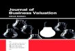 Journal of Business Valuation - CBV Institute€¦ · This edition of The Journal of Business Valuation features papers from industry thought leaders, submitted by our member authors