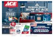 NOW AT ACE · 2020-05-08 · SALE WITH ACE REWARDS CARD* FREE COLOR SAMPLES BUY ONE, GET ONE MEMORIAL DAY SALE MAY 13–25 Benjamin Moore® Color Samples Pint samples only. Excludes