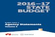 2016 17 STATE BUDGET - treasury.sa.gov.au · Budget Paper 4 . 2016–17 Agency Statements . Volume 3 . Presented by The Honourable Tom Koutsantonis MP Treasurer of South Australia