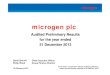 MCGN-2012 Prelim Presentation 22nd February 130 pm · • Microgen Aptitude version 3.0 introduced DBClarity to enable development teams to graphically develop and embed in-database