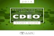 MEDICAL CODING TRAINING CDEO - AAPC · 2019-03-01 · MEDICAL CODING TRAINING ... AAPC has obtained permission from various individuals and companies to include their material in