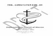 The Constitution€¦  · Web viewTHE CONSTITUTION OF. Hope Lutheran Church. of Warren. 32400 Hoover Road. Warren, Michigan 48093. Approved October 6, 1996. Revised 02-02-03 & 05-02-04