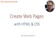 Create Web Pages - halvorsen.blog · • That’s because the new HTML editor is the default editor for all HTML files with the exception of ASP.NET Web Forms files (.aspx, .ascx,