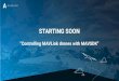 STARTING SOON - PX4 autopilot · Controlling MAVLink drones with MAVSDK 2 Jonas Vautherin, Julian Oes 2019-06-20