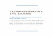 COMPREHENSIVE EYE EXAMS - ncoa.org · *Comprehensive eye exams typically include the following: patient history, visual acuity, refraction, eye function, tonometry, visual field,