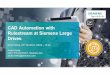 CAD Automation with Rulestream at Siemens Large Drives...Project Organization Projectlead André Hieke (GS IT PD LD PLM-1) Business Project Lead QMiP/Controlling Steering Committee