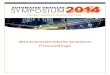 2014 Automated Vehicles Symposium Proceedings€¦ · 6 Overview of Ancillary Sessions ... 6.3 Poster Sessions ... The 2014 Automated Vehicles Symposium (AVS 2014) was organized and