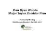 Dan Ryan Woods Major Taylor Corridor Plan · Dan Ryan Woods Major Taylor Corridor Plan Community Meeting Wild Blossom Meadery| April 26, 2017. ... • Stairs at Sledding Hill •