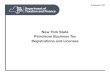 New York State Petroleum Business Tax · new york state department of taxation and finance petroleum business tax - publication 532 legal name d/b/a name city st ein/tax id ... dutch