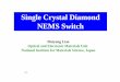 Single Crystal Diamond NEMS Switch · 2012-02-20 · ¾Single-crystal diamond NEMS switch was fabricated. ¾Batch production of SCD MEMS/NEMS structures were developed. ¾The diamond