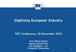 Digitising European Industry - MTA · Digitising European Industry - Growing the Ecosystem: Action Line 1 - Reaching out to every Region in Europe Regions/MSs with initiatives Establish