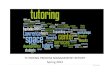 TUTORING PROCESS MANAGEMENT REPORT Spring 2012 · Reading Lab, and College Reading courses. Writing Center – provides one-on-one tutoring to students enrolled in the Introduction