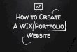 Website A WIX Portfolio How to Create · Let’s Create a Portfolio! As a requirement for this course you will create an online portfolio of your photography work. Follow the Instructions