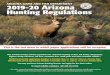 ARIZONA GAME AND FISH DEPARTMENT 2019-20 Arizona … · bighorn sheep, fall bison, fall bear, mountain lion, small game and other huntable wildlife.* PAPER hunt permit application