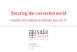Embedded security IP products · Silex Insight Introduction Embedded security markets and applications Security requirements Scalability and flexibility Configurable and scalable