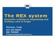 The REX system - UNCTAD · (entry into application on 1 May 2016) ... If it is complete, the competent authorities encode the application in the REX system and assign a REX number