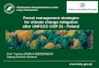 Forest management strategies for climate change mitigation … · 2016-03-29 · limiting global warming to well below 2°C • (Article 5) foresees that: “Parties should take action