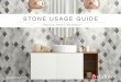 STONE USAGE GUIDE - Dal-Tile · STONE USAGE GUIDE Color # Finish Size/Thickness Recommended Grout Joint Durability Floor Soundness Variation Exterior Residential Usage Exterior Commercial