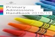 Primary Admissions Handbook 2018/19 - Derby · you want to know which catchment area you live in, contact the Admissions Team on 01332 642725. ... is ‘the catchment area’ - so