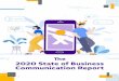 The 2020 State of Business Communication Report...Digital sales reps and leaders leverage our peer community and resources through published content, local chapters, community research