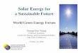 Solar Energy for a Sustainable Future - KEEI · 2020-04-04 · Energy Decentralization 8 Characteristics of the 21st Century Energy Economy may be Decentralization • Hydrogen may