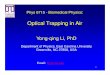Lecture2-optical trapping in air. trapping in air.pdf¢  micro-spectroscopy and optical trapping methods