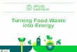 Ahold Delhaize: Turning Food Waste Into Energy...Ahold Delhaize. 22 Great Local BRANDS top 10 International food retailer Leading in sustainable retailing: Proud member of DJSI Proud