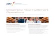 Streamline Your FulfillmentEFI PrintStream ® Fulfillment delivers a fully integrated end-to-end solution for the efficient, profitable management of warehouse and fulfillment operations