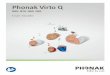 Phonak Virto Q · Please read before operating your hearing aid for the first time 6 Hazard warnings 6 Information on product safety 9 3. Hearing aid description 12 4. Step-by-step