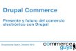 Drupal Commerce · 2019-04-03 · Drupal Commerce Commerce Kickstart •Primera distribución de Commerce Guys •Lanzada en Junio de 2011, la versión 2 en Junio de 2012 •Más