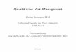 Quantitative Risk Management - D-MATH › finance › summerschool › partA.pdf · A.Basics of Quantitative Risk Management B.Standard Statistical Methods for Market Risks C.Multivariate