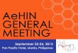 eHealth Updates - Asia eHealth Information Network Meetings/2013... · updates and implementation of health data standards. Foundations ... Implementation of PhilHealth Customer Assistance,