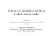 Indonesia’s mitigation potential project-rohmadi ridlo ... · Deforestation prevention, Community empowerment Agriculture 0.008 0.011 Introduction of low‐emission paddy varities,