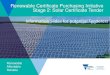 Renewable Certificate Purchasing Initiative Stage 2: Solar ...€¦ · Renewable Certificate Purchasing Initiative – Stage 2 Important disclaimer: this pre-tender presentation is