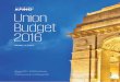 India Union Budget 2016 - assets.kpmg · The Union Budget 2016 was presented by the government amidst tumultuous times in the global macroeconomic landscape. Global trade and commerce